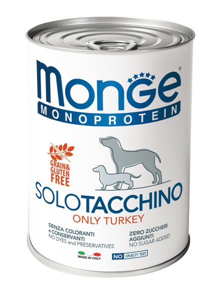 Monge Dog Monoproteico Solo - Консервы для собак паштет из индейки