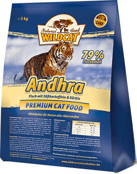 Wildcat Andhra - Сухой корм для кошек, Рыба и Сладкий Картофель