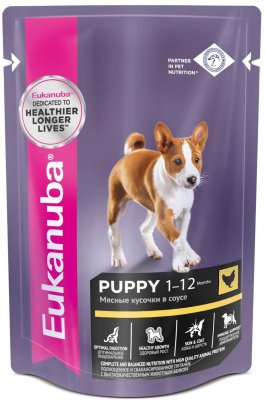 Eukanuba - Влажный корм для щенков, с курицей 85гр Eukanuba - Влажный корм для щенков, с курицей 85гр