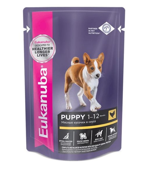 Eukanuba - Влажный корм для щенков, с курицей 85гр