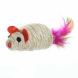 PetSHOP - Игрушка для кошек, плетеная мышка с перьями