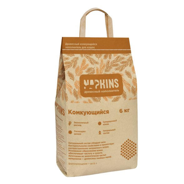 Napkins - Древесный комкующийся наполнитель