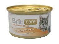Brit Tuna, Carrot & Pea - Консервы для кошек с тунцом, морковью и горошком 80 г