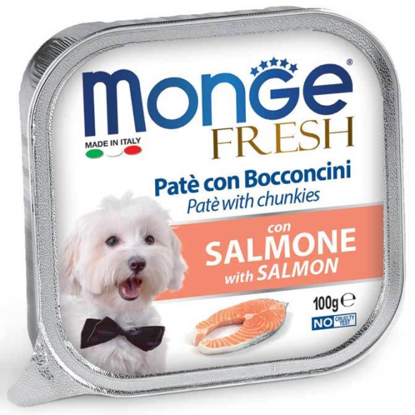 Monge Dog Fresh - Консервы для собак, с лососем 100гр
