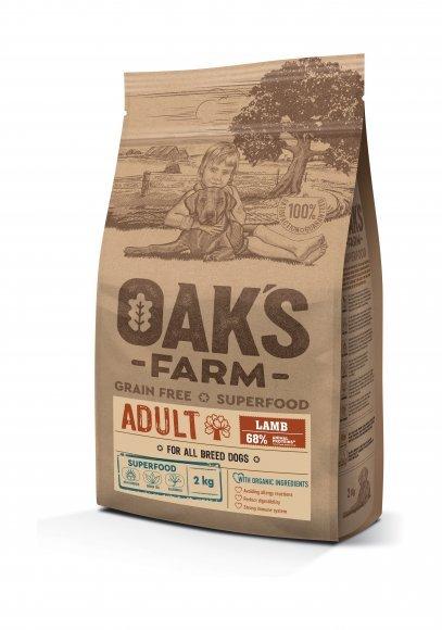 Oak's Farm - Сухой корм для собак всех пород, с ягненком