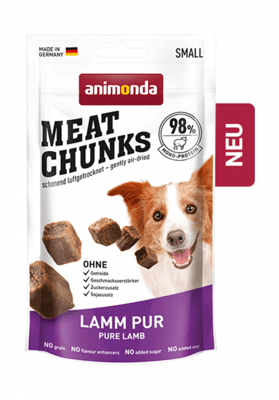 Animonda Meat Chunks - Лакомство для взрослых собак малых пород, с ягненком 64 гр