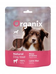 Organix лакомства - Лакомство для собак "Палочки из филе ягненка" 100% мясо 50гр