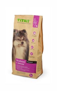 TitBit - Сухой корм для собак мелких и средних пород с ягненком