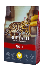Mr.Buffalo Adult - Сухой корм для взрослых кошек, с Курицей
