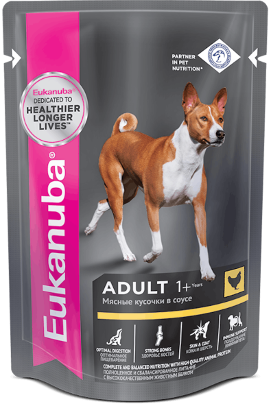 Eukanuba - Влажный корм для взрослых собак, с курицей 100гр