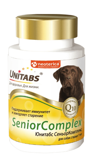 41657.580 Neoterica - Vitamini dlya pojilih sobak Unitabs SeniorComplex, 100 tabl kypit v zoomagazine «PetXP» Neoterica - Витамины для пожилых собак Unitabs SeniorComplex, 100 табл