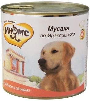 Мнямс - Консервы для собак Мусака по-ираклионски (ягненок с овощами) 600 г