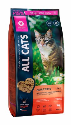 All Cats - Сухой корм для кошек, с говядиной и овощами All Cats - Сухой корм для кошек, с говядиной и овощами