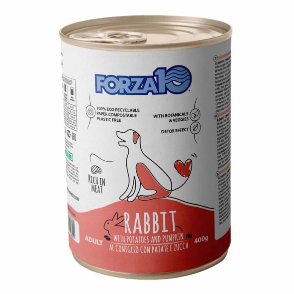 Forza10 Maintenance - Консервы для взрослых собак, с Кроликом, Картофелем и Тыквой