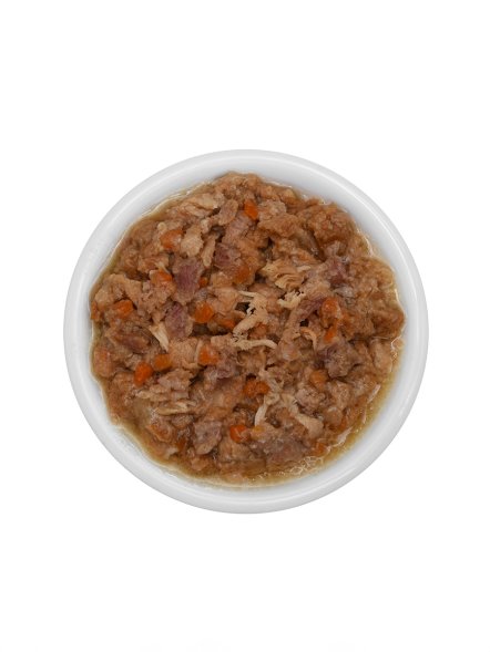 Almo Nature HFC - Корм консервированный полнорационный для кошек, с лососем, тунцом и морковью 100гр