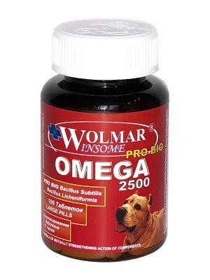 Wolmar Pro Bio OMEGA 2500 - Синергетический комплекс для крупных пород собак Wolmar Pro Bio OMEGA 2500 - Синергетический комплекс для крупных пород собак