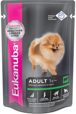 Eukanuba - Влажный корм для взрослых собак, с говядиной 100 гр Eukanuba - Влажный корм для взрослых собак, с говядиной 100 гр
