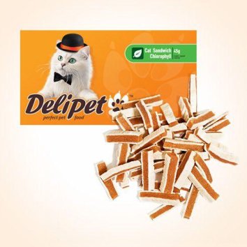 Delipet Сэндвич с курицей и минтаем(хлорофилл)