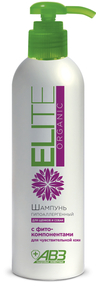 Elite Organic - Шампунь гипоаллергенный для щенков и собак 270 мл