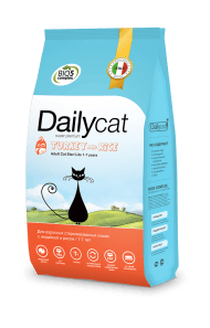 DailyCat Adult Steri lite Turkey and Rice - Сухой корм для стерилизованных кошек с индейкой и рисом