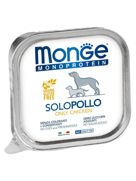 Monge Dog Monoproteico Solo - Консервы для собак паштет из курицы