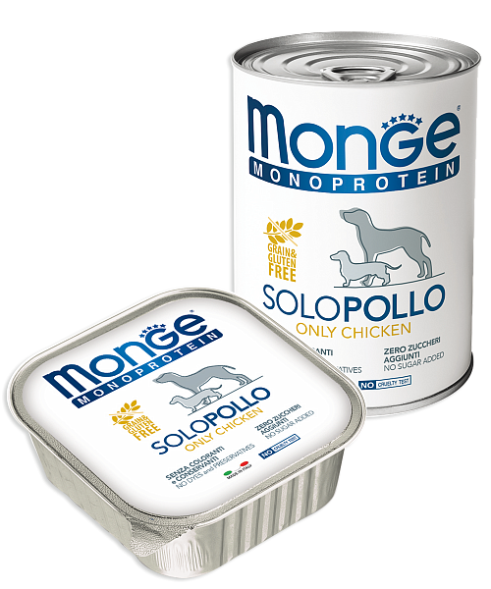 Monge Dog Monoproteico Solo - Консервы для собак паштет из курицы