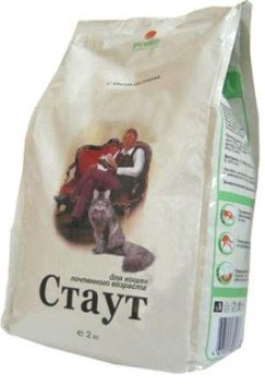 Стаут - Корм для пожилых кошек с цыпленком