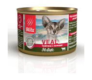 Blitz Holistic Veal and Kidneys Adult Cats All Breeds - Консервы для взрослых кошек, с Телятиной и Почками, 200 гр