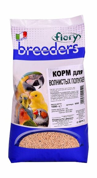 42417.580 Fiory - Korm dlya volnistih popygaev "Fiory - Breeders", 1 kg kypit v zoomagazine «PetXP» Fiory - Корм для волнистых попугаев "Fiory - Breeders", 1 кг