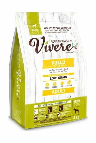 Vivere - Сухой корм для собак средних пород курица