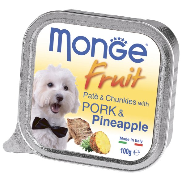 Monge Dog Fruit - Консервы для собак свинина с ананасом 100гр