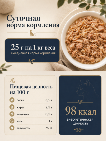 Almo Nature HFC Sterilised - Корм консервированный полнорационный для стерилизованных кошек с треской 100 гр