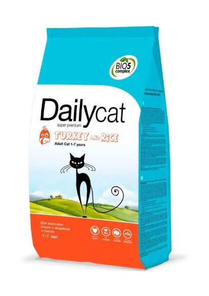 DailyCat Adult Turkey and Rice - Сухой корм для взрослых кошек с индейкой и рисом