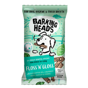 Barking Heads - Лакомство для собак больших и средних пород для здоровья зубов  &amp;quot;Ослепительный блеск здоровых зубов &amp;quot;, 150 гр