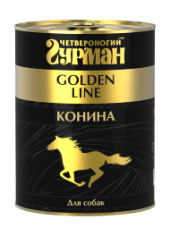 Четвероногий Гурман Golden Line консервы для собак с кониной в желе