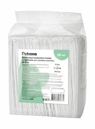 Petsona - Гелевые пеленки для животных Extra с аттрактантом, белые, 60х90, 50 шт