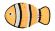 Mr.Kranch - Нюхательный коврик, Рыбка, размер 50х27см, Оранжевая