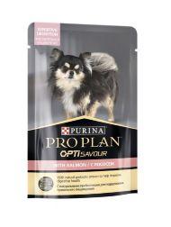Pro Plan OptiSavour - Паучи для собак с чувствительным пищеварением, с лососем 85гр