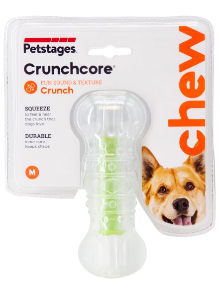 Petstages - Игрушка &amp;quot;Хрустящая косточка&amp;quot;, для собак, резиновая, средняя, 12 см