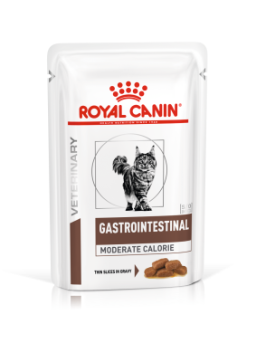 Royal Canin Gastro Intestinal Moderate Calorie - Влажный корм для кошек при нарушениях пищеварения, в соусе 85гр Royal Canin Gastro Intestinal Moderate Calorie - Влажный корм для кошек при нарушениях пищеварения, в соусе 85гр
