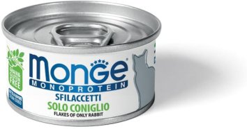 Monge Monoprotein (Монопротеин) - Мясные хлопья для кошек из кролика 80 г