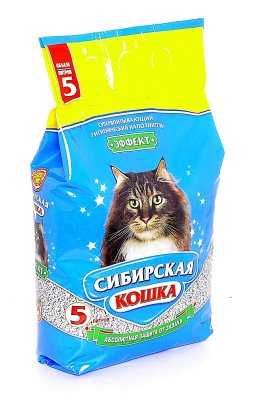 Сибирская кошка - Эффект - Впитывающий наполнитель 2.7 кг