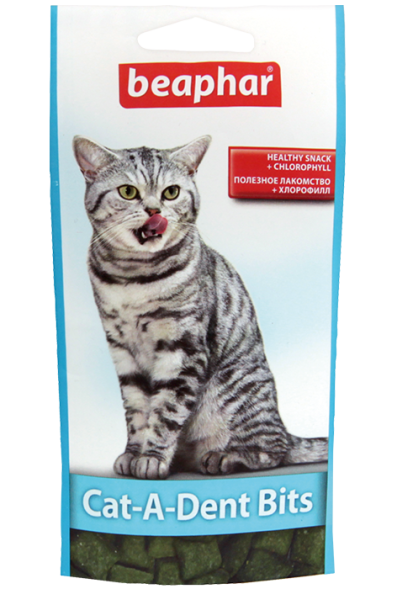 Beaphar - Подушечки для чистки зубов у кошек 35гр. (a-Dent Bits)