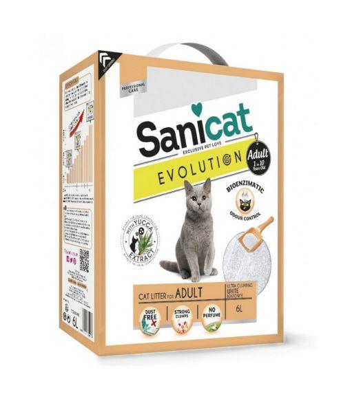 SaniCat Evolution Adult - Комкующийся наполнитель для взрослых кошек 5,2кг