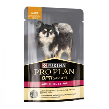 Pro Plan OptiSavour - Паучи для взрослых собак, с уткой 85гр