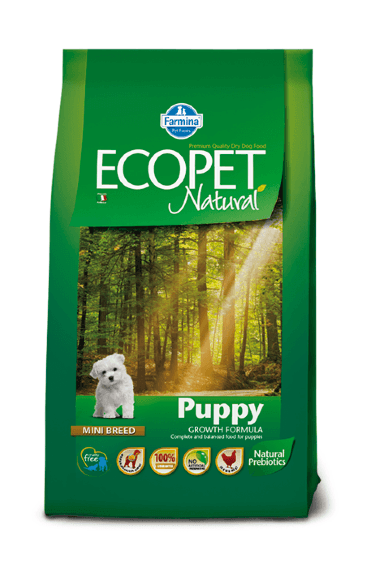 Farmina Ecopet Natural Puppy Mini - Сухой корм для щенков и беременных собак малых пород, с курицей
