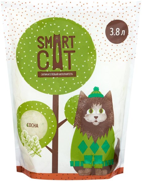Smart Cat - Силикагелевый наполнитель с ароматом сосны