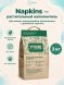 Napkins - Растительный комкующийся наполнитель для кошек, персик, 100% натуральный, без пыли, 3кг