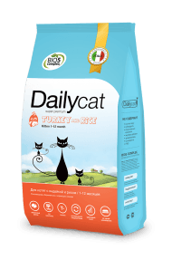 DailyCat Kitten Turkey - Сухой корм для котят с индейкой
