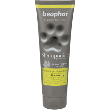 Beaphar - шампунь 2 в 1 от колтунов для собак 250 мл (Shampooing Demelant special poils longs)